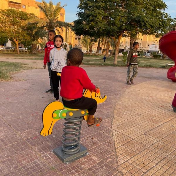 وكالة الجهود التطوعية للشباب تشرع في تركيب ألعاب ترفيهية لليافعين بالحديقة العامة سبها (3)